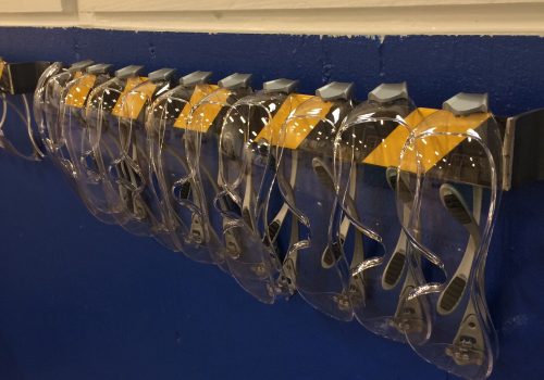 safety goggle station